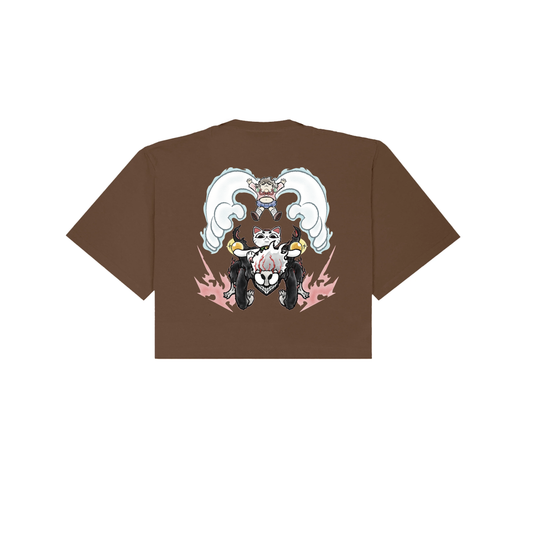 Chunkyween Dandan Cropped T-Shirt - Brown