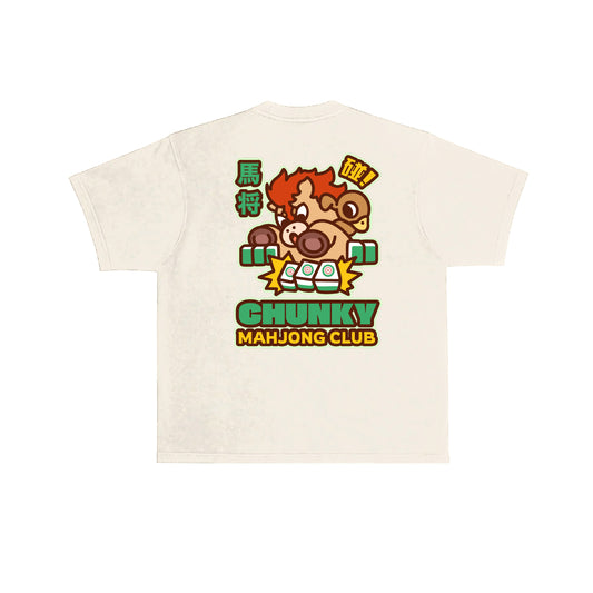 Chunky Ma-Jont Mahjong Club T-Shirt -  Cream