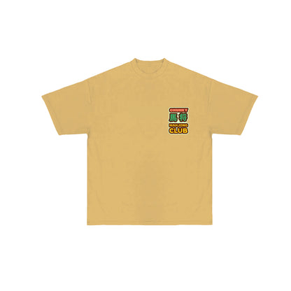 Chunky Ma-Jont Mahjong Club T-Shirt -  Mustard