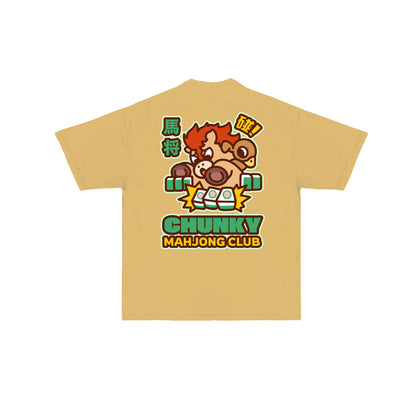 Chunky Ma-Jont Mahjong Club T-Shirt -  Mustard