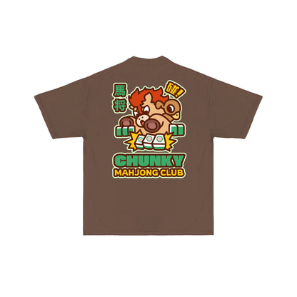 Chunky Ma-Jont Mahjong Club T-Shirt -  Brown