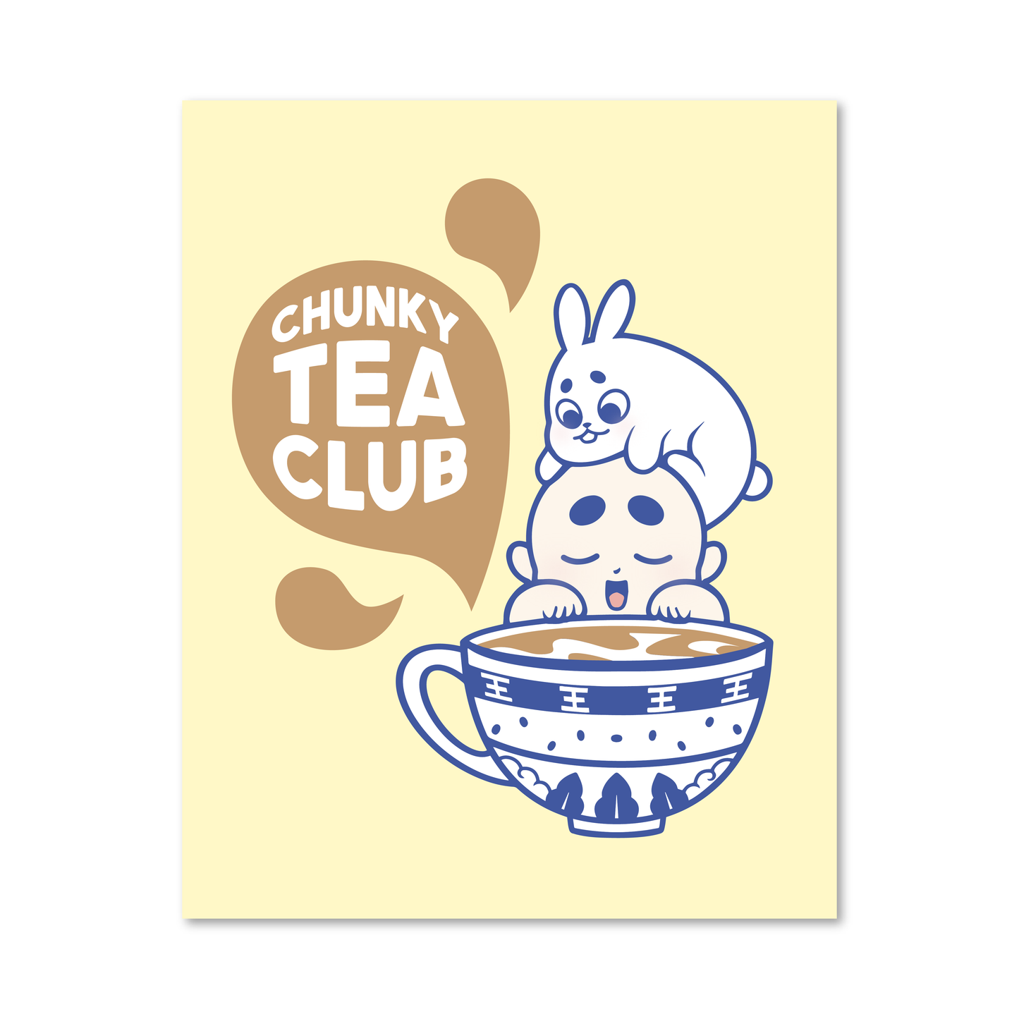 Chunky Tea Club Print