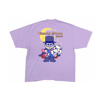 Chunky Moon XO Holding T-Shirt - Pastel Purple
