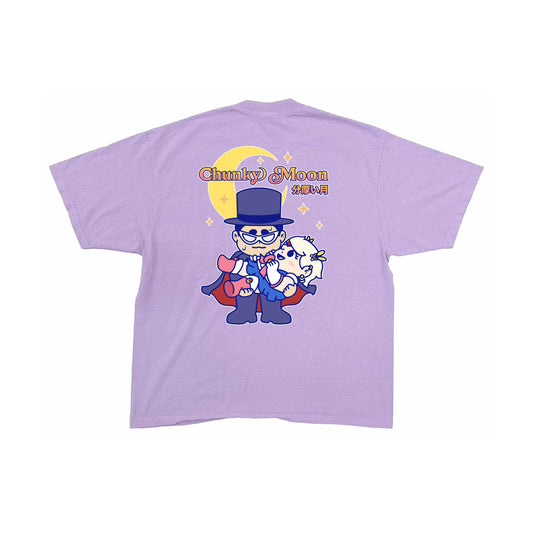 Chunky Moon XO Holding T-Shirt - Pastel Purple