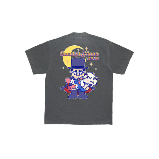 Chunky Moon XO Holding T-Shirt - Shadow