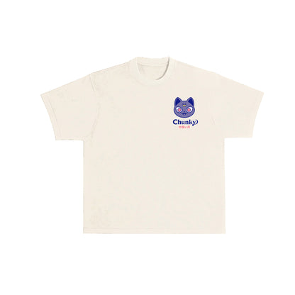 Chunky Moon XO Flying T-Shirt - Cream