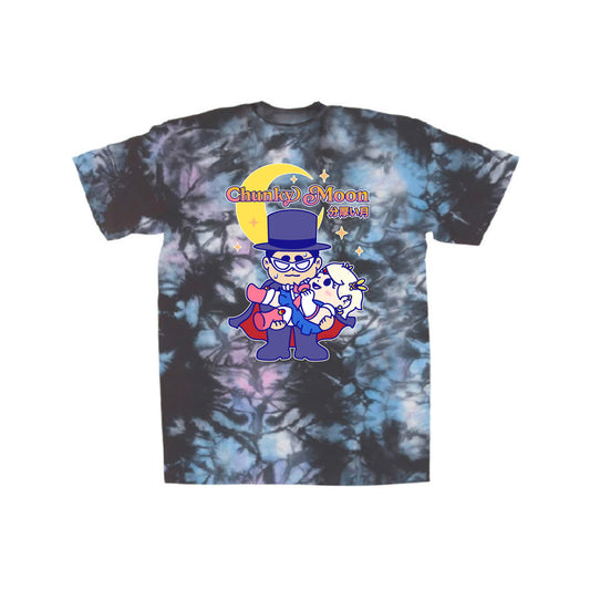 Chunky Moon XO Holding T-Shirt - Milky Way Tie Dye