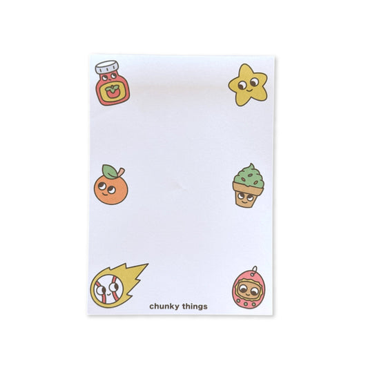 Chunky Things Large Notepad