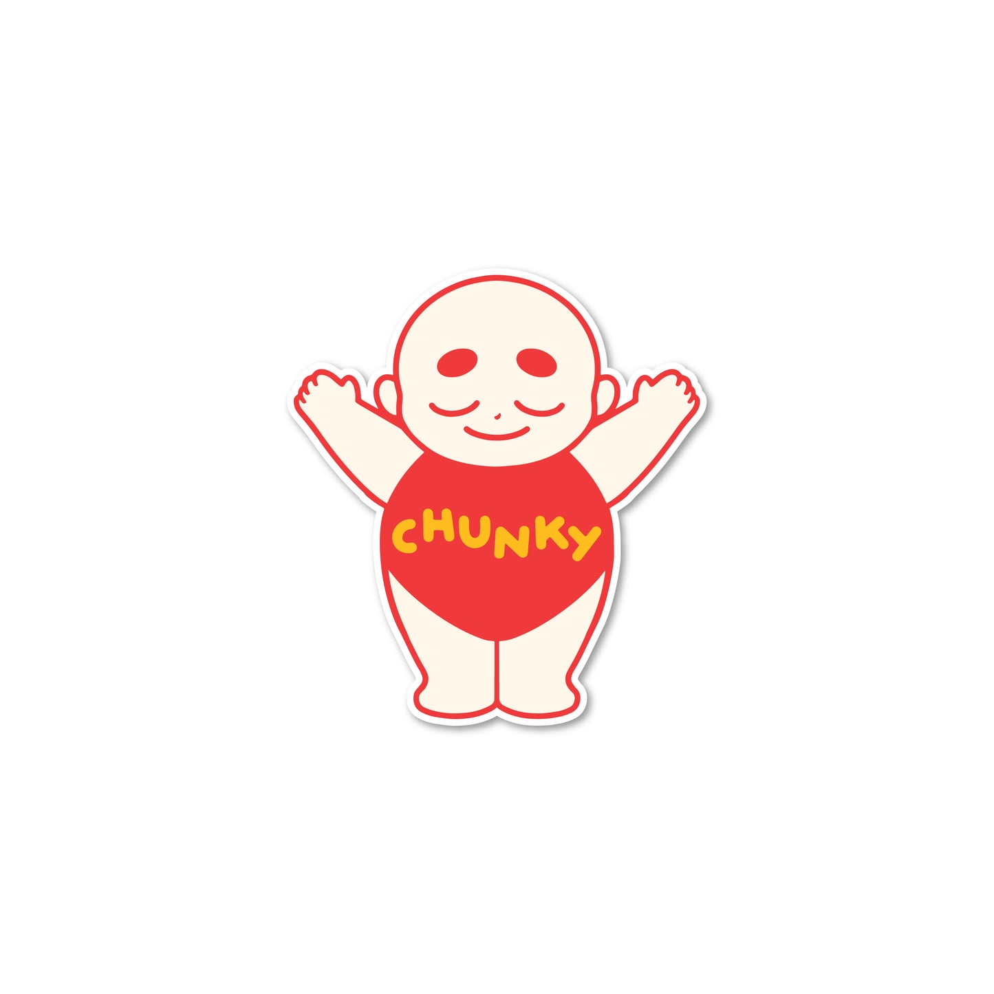 Chunky Standing Baby Sticker