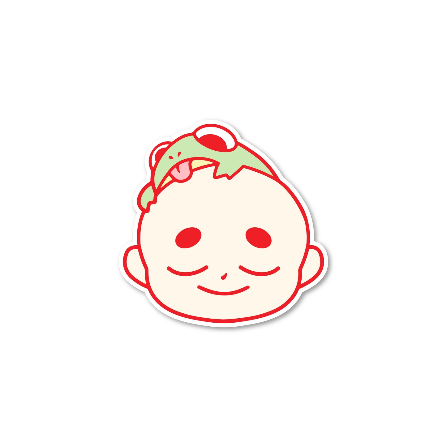 Chunky Baby and Frog Sticker