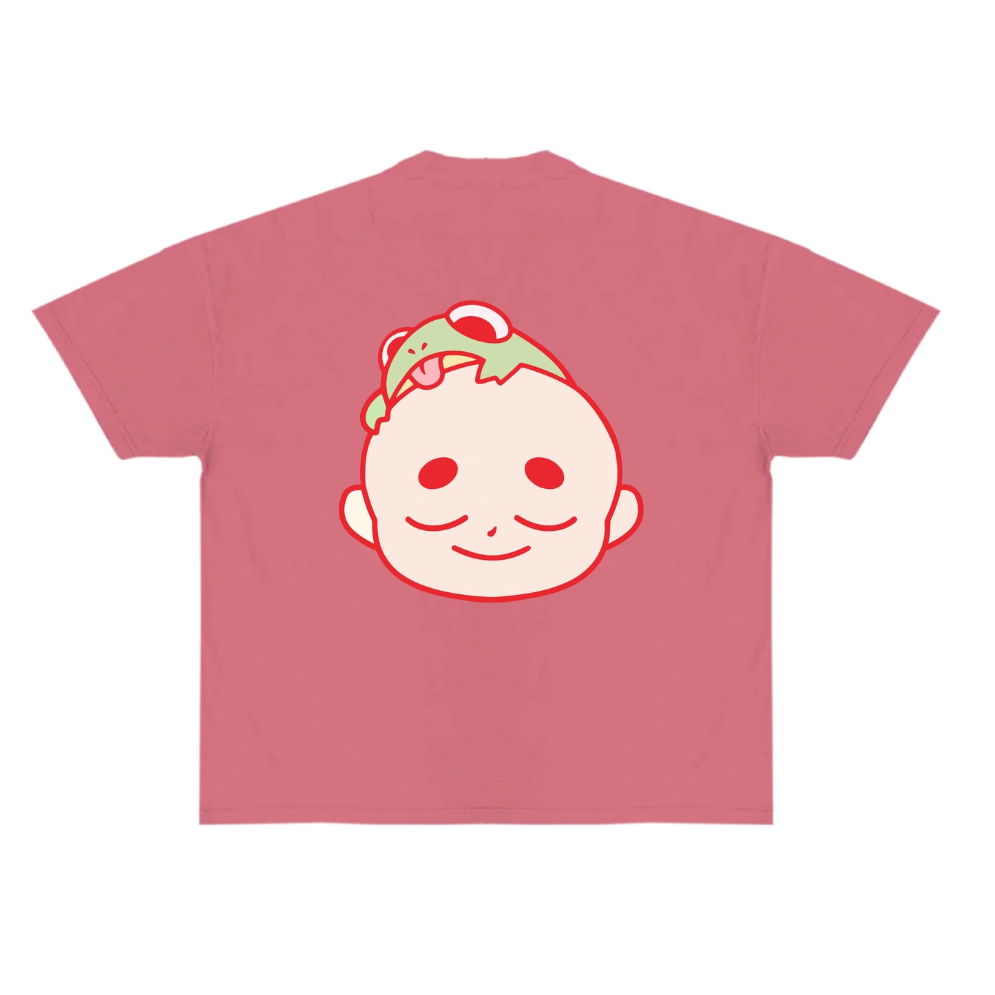 Chunky Baby and Frog T-Shirt - Brick