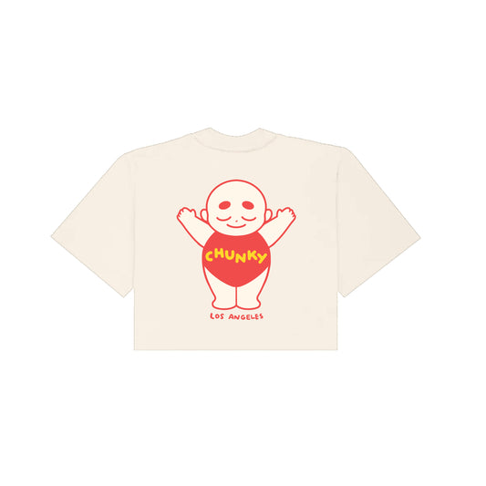 Chunky Standing Baby Cropped T-Shirt -  Mayonnaise