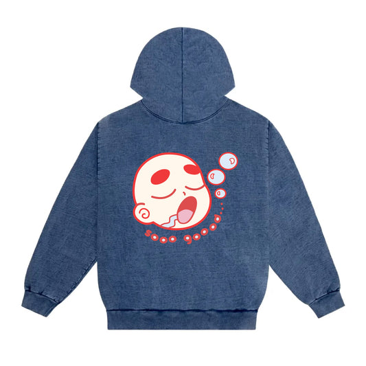 Chunky Baby Bubbles Premium 14oz Hoodie - Indigo