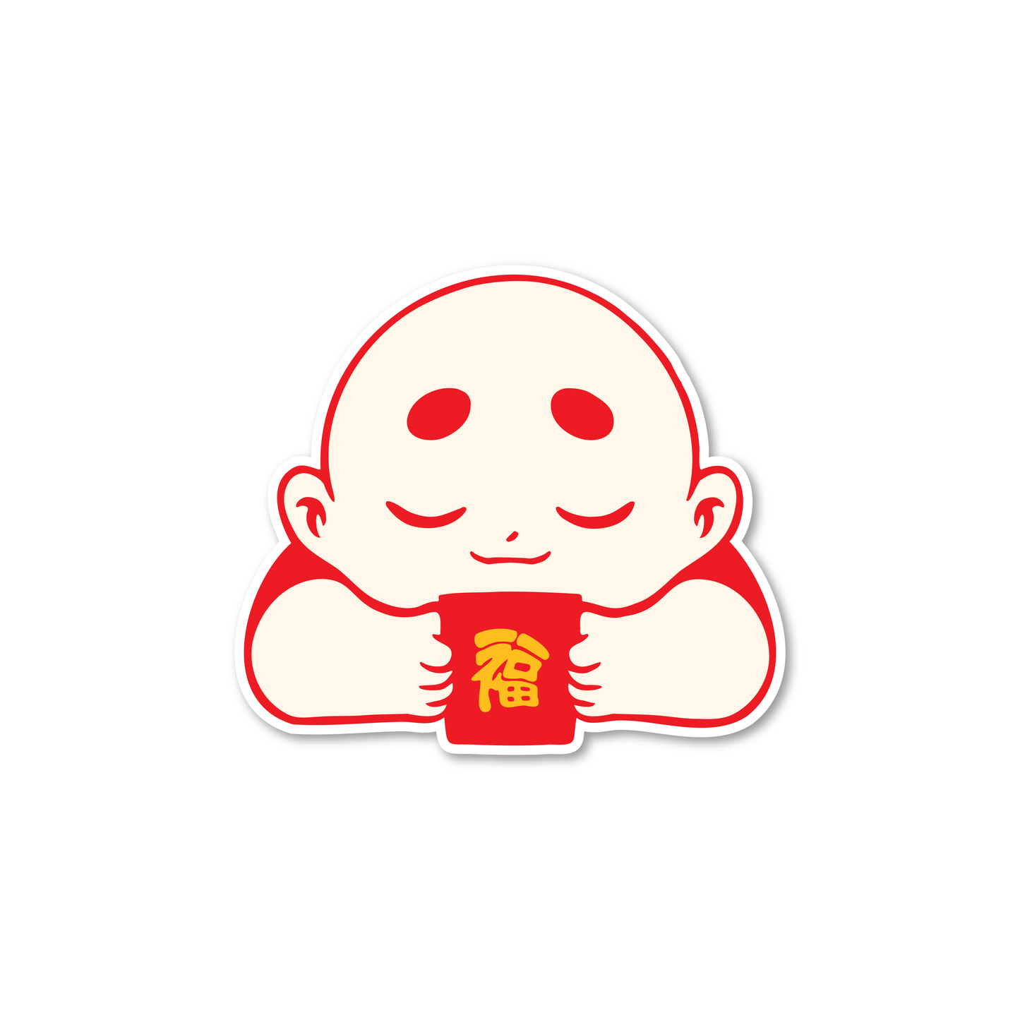 Chunky Baby with Red Envelope Sticker