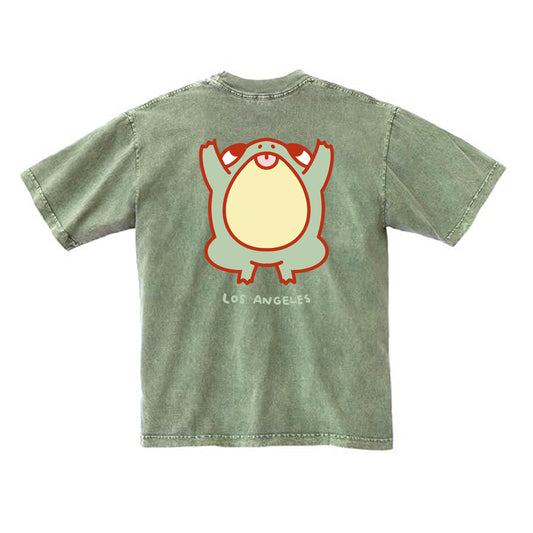 Chunky Jumping Frog T-Shirt - Matcha