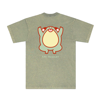 Chunky Jumping Frog T-Shirt - Matcha