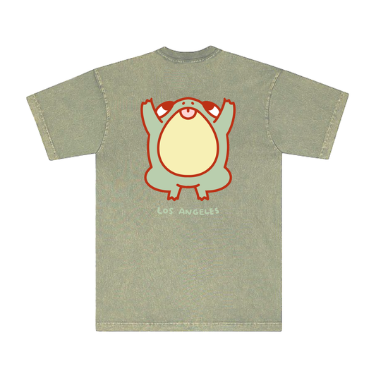 Chunky Jumping Frog T-Shirt - Matcha