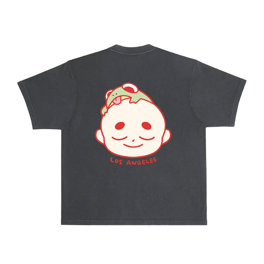 Chunky Baby and Frog T-Shirt - Shadow