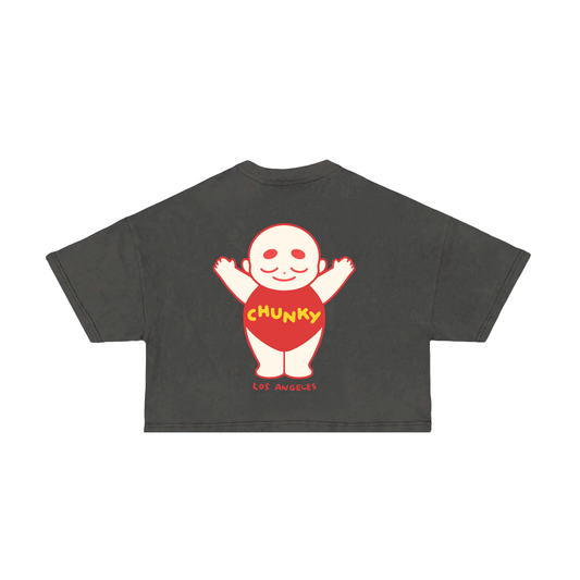 Chunky Standing Baby Cropped T-Shirt - Shadow