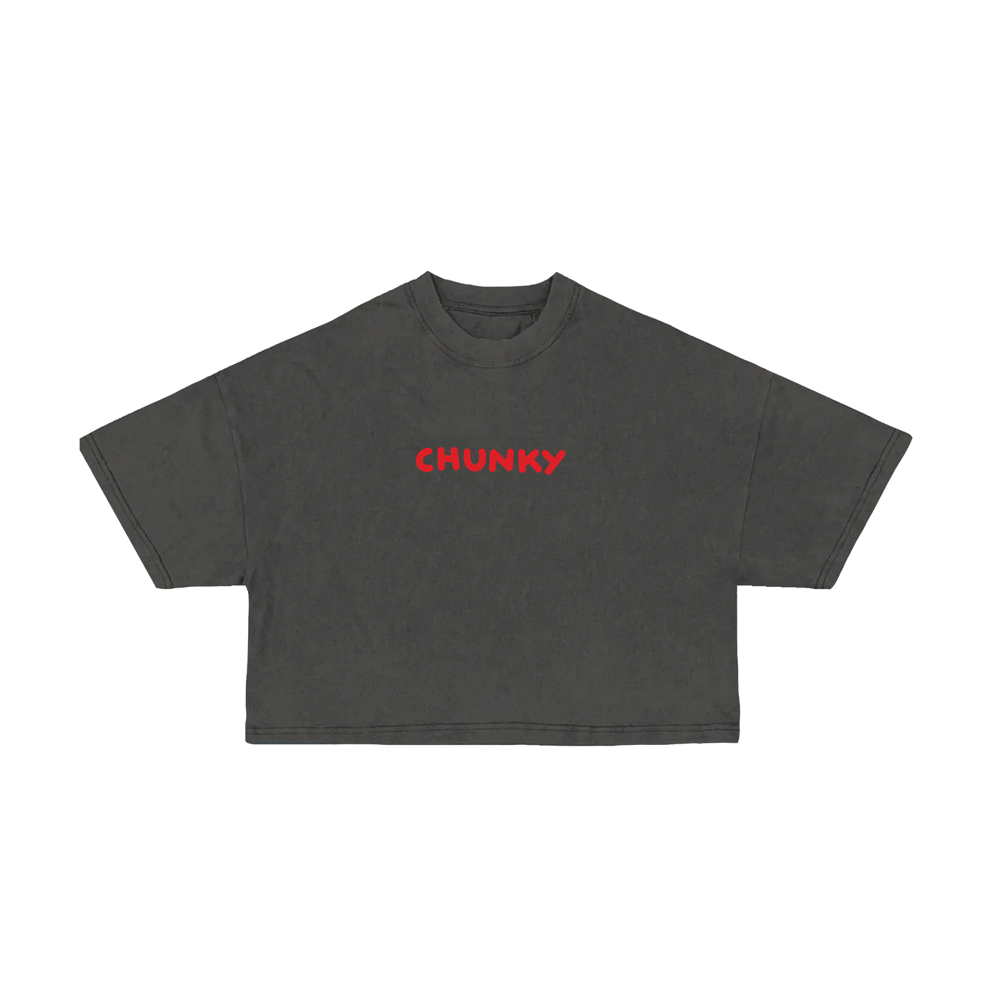 Chunky Standing Baby Cropped T-Shirt - Shadow