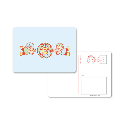 Xero and One to Earth Postcard