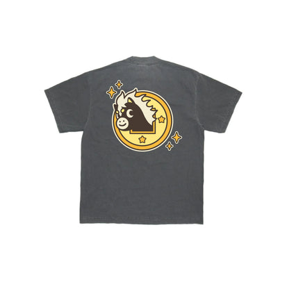 Chunky Lucky Horse Coin T-Shirt - Shadow