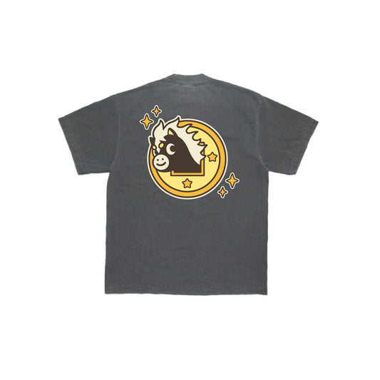 Chunky Lucky Horse Coin T-Shirt - Shadow