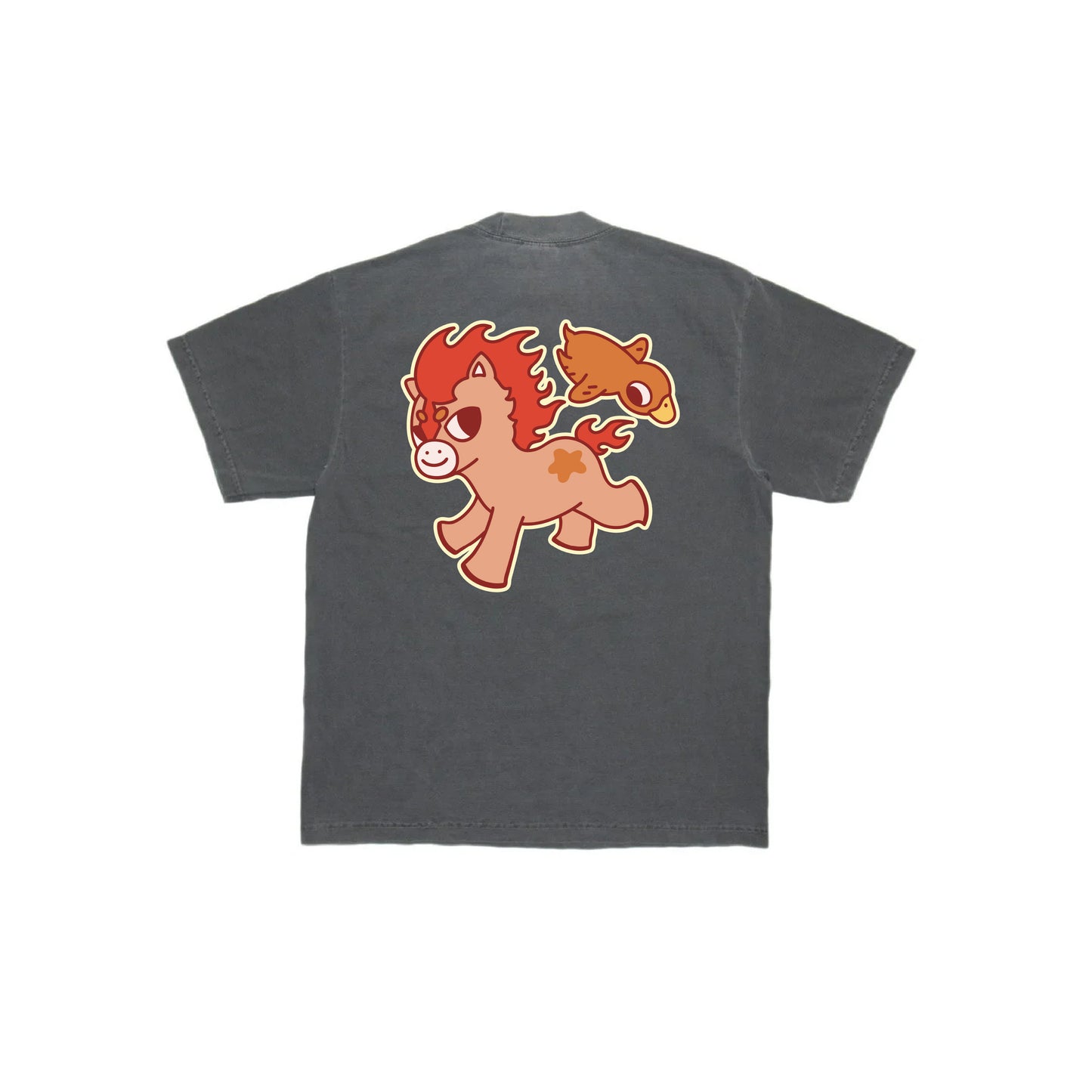 Chunky Fire Horse and Duck Ya T-Shirt - Shadow