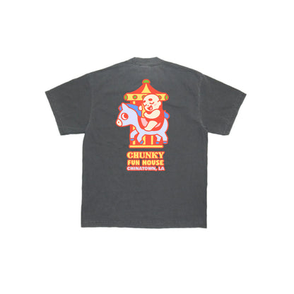 Chunky Baby Horse Carousel T-Shirt - Shadow