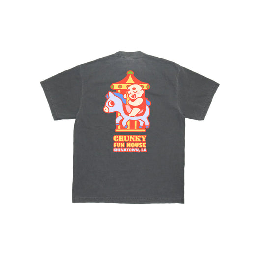 Chunky Baby Horse Carousel T-Shirt - Shadow