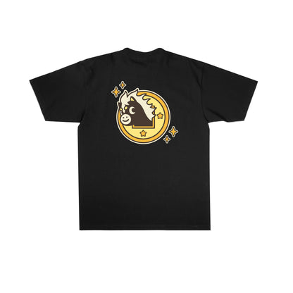 Chunky Lucky Horse Coin T-Shirt - Black