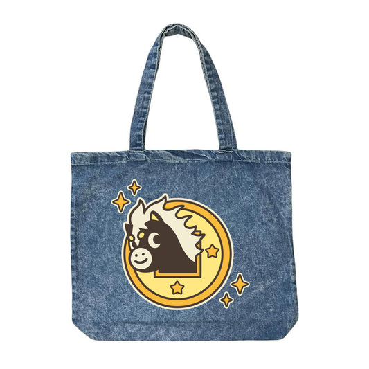 Chunky Lucky Horse Coin Jean Tote