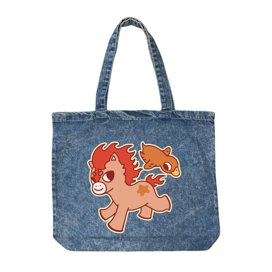 Chunky Fire Horse and Duck Ya Jean Tote