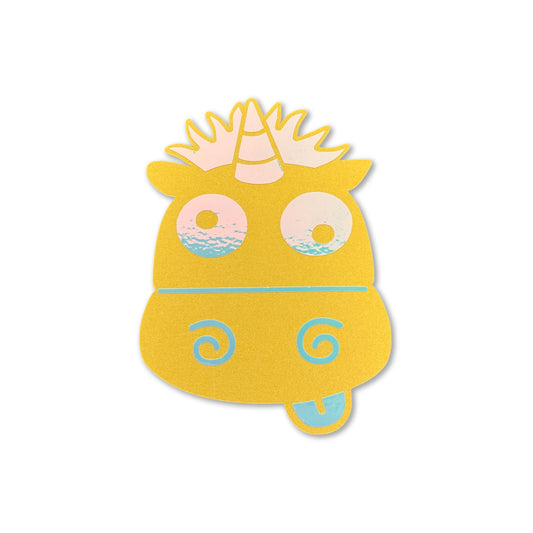 Chunky Fluffy Unicorn Gold Envelope