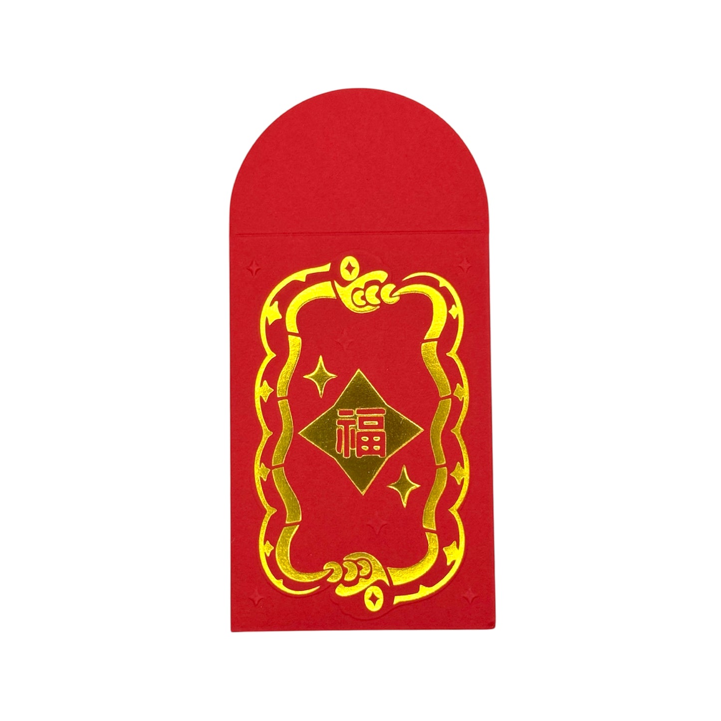 Chunky Double Snake Pocket Red Envelopes - Pack of 5