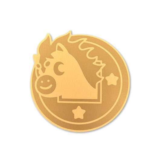 Chunky Lucky Horse Coin Gold Envelope