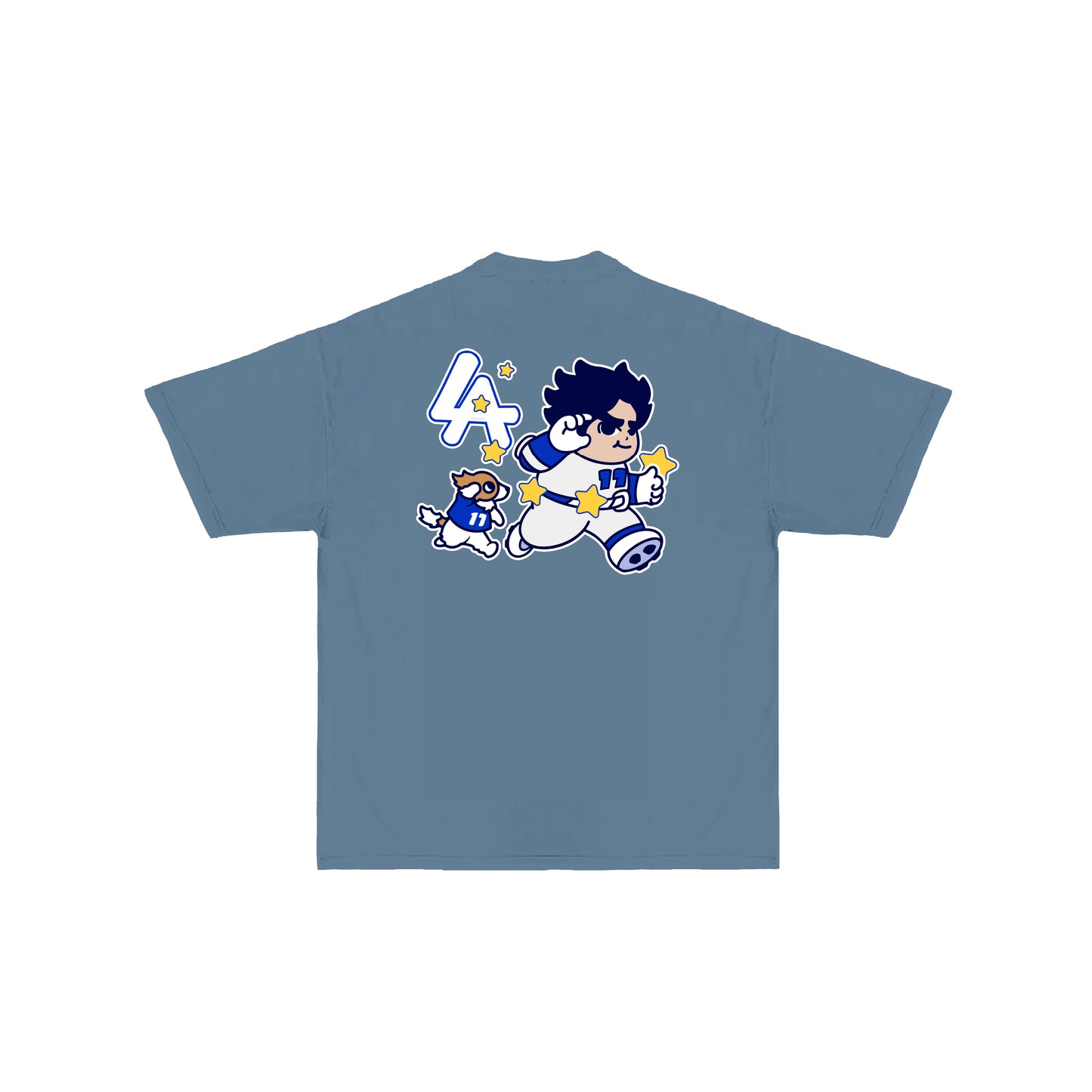 Chunkytani Deco T-Shirt - Denim Blue