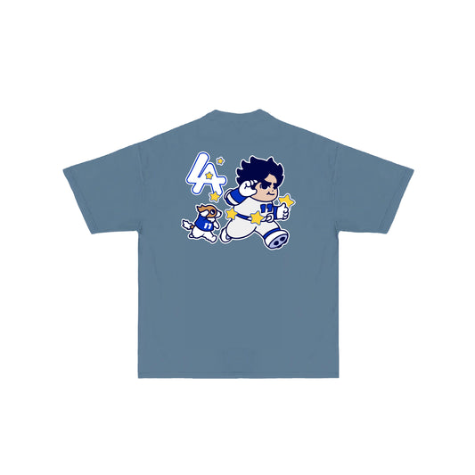 Chunkytani Deco T-Shirt - Denim Blue