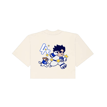 Chunkytani Deco Cropped T-Shirt - Cream