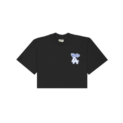 Chunkytani Deco Cropped T-Shirt - Black