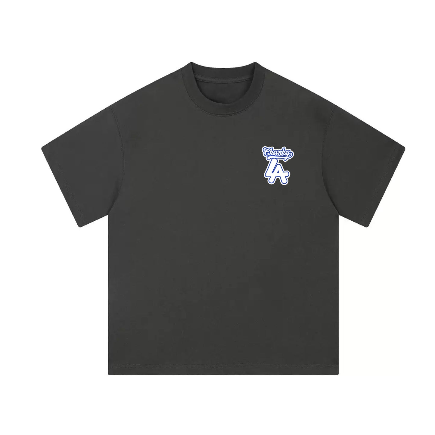 Chunkytani Deco Mid-Cropped T-Shirt - Dark Grey