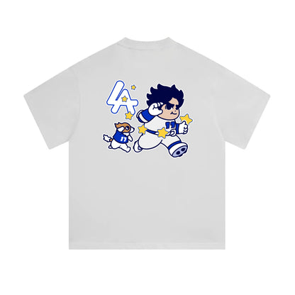 Chunkytani Deco Mid-Cropped T-Shirt - White