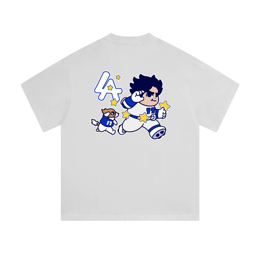 Chunkytani Deco Mid-Cropped T-Shirt - White