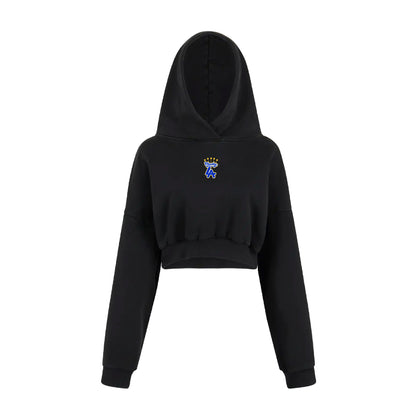 Chunkytani Champion Cropped Hoodie - Black