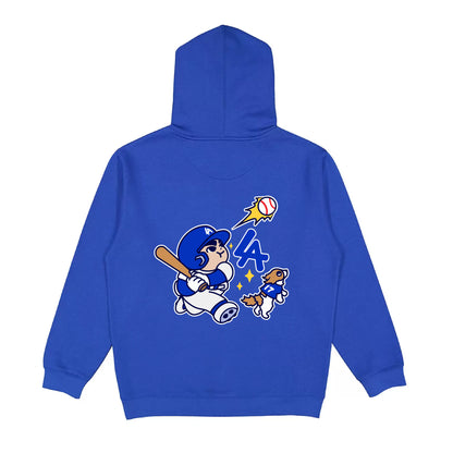 Chunkytani Slugger Premium 14oz Hoodie - Dodger Blue