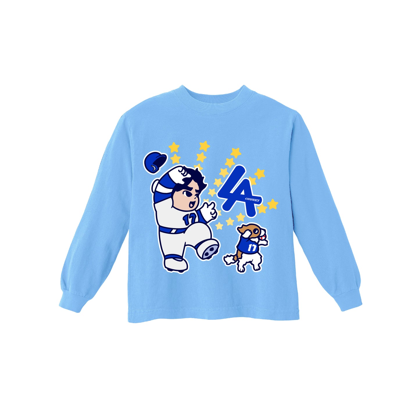 Chunkytani Champion Kids Long Sleeve Shirt - Cerulean