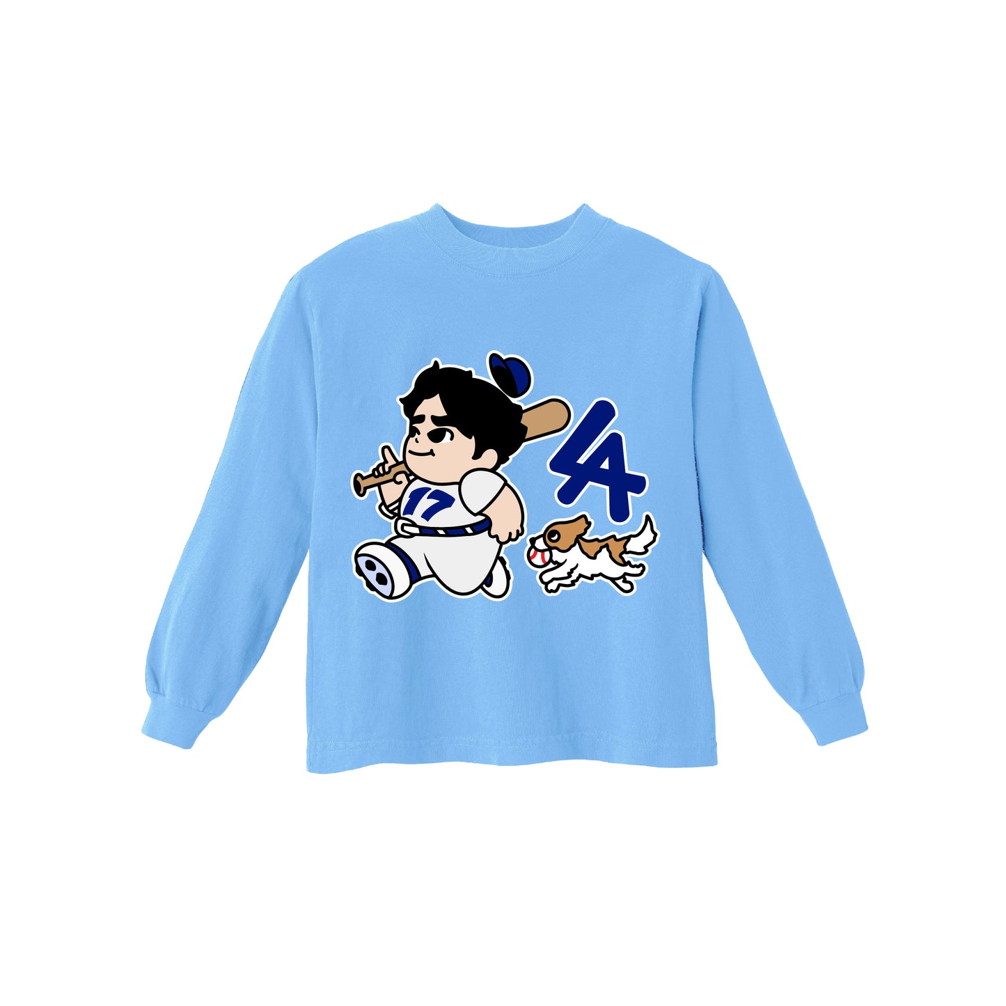 Chunkytani Kids Long Sleeve Shirt - Cerulean