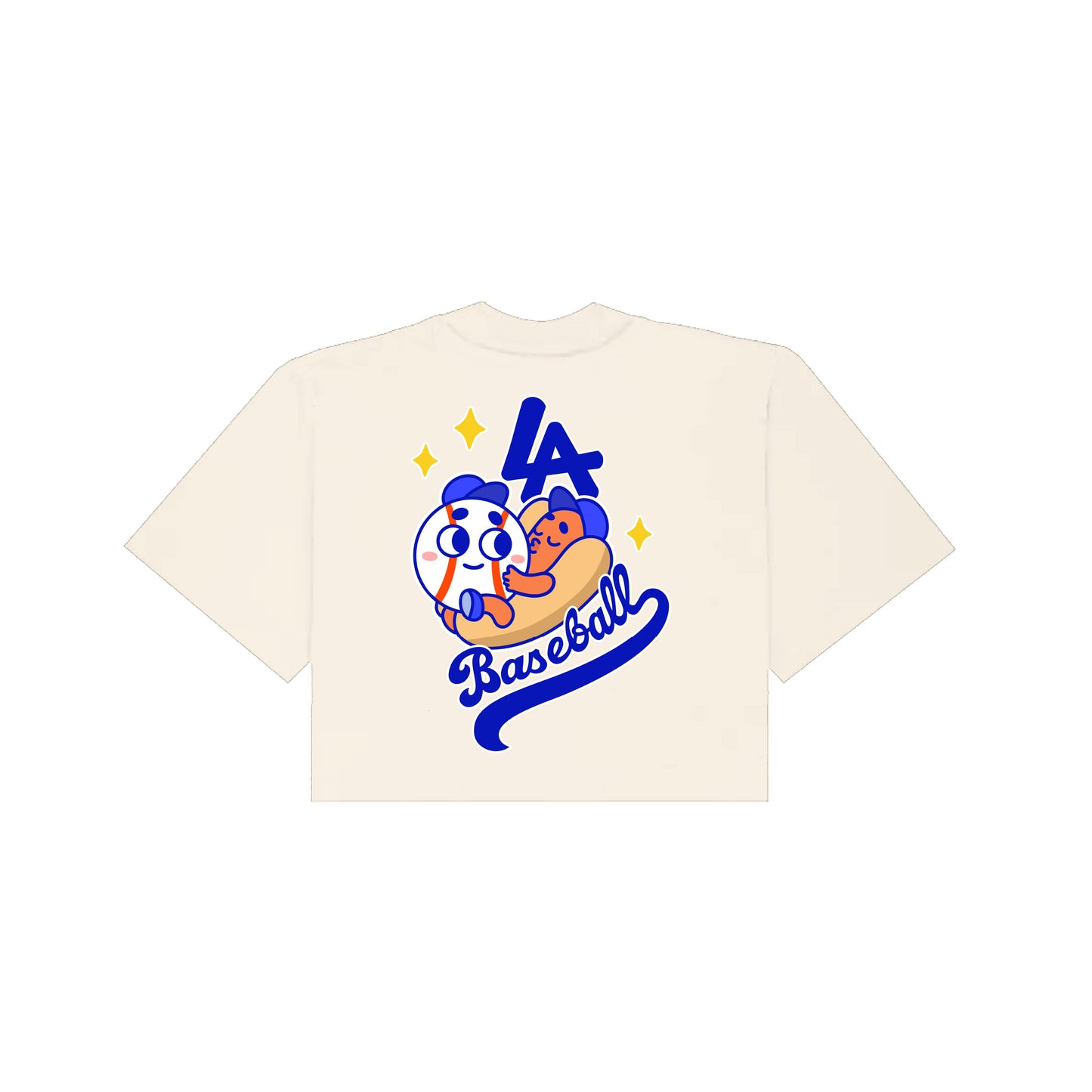 Chunkytani Meatball Cropped T-Shirt - Cream