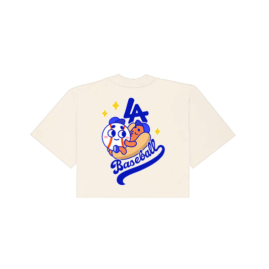 Chunkytani Meatball Cropped T-Shirt - Cream