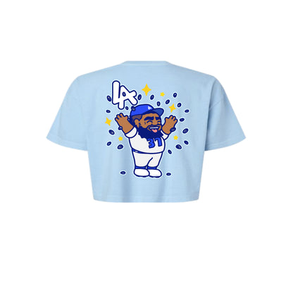 Chunkytani Players Mr Seeds Cropped T-Shirt - Light Blue